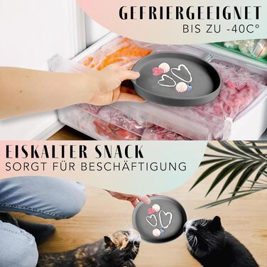 Миска для котів [Nala Collection] - широка миска для їжі | Силіконова миска | Миска для котячого корму (графітовий сірий)