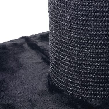 Когтеточка для великих котів CanadianCat Company XXL, антрацит, стовп 19 см, 55x55x80 см