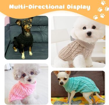 Пуловери для собак маленьких і середніх порід, 2 шт. (білий + червоний, рожевий + блакитний), M