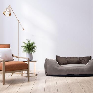 Ляжка для собак United Colors of Benetton, M, коричнева, 75 см, поліестер, ергономічна, для середніх собак