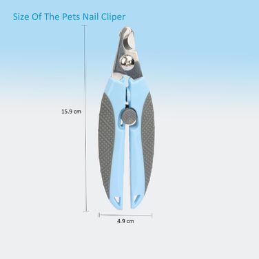Ножиці для стрижки кігтів собак та котів LaiEdua - нержавіюча сталь з захистом, догляд за кігтями для собак великих, середніх та малих порід