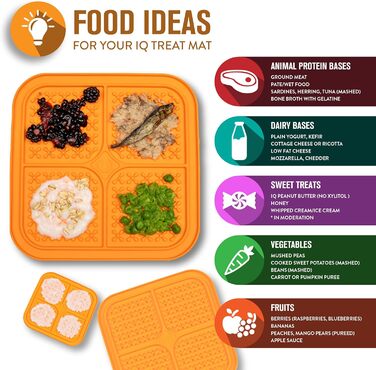 IQ-іграшка для собак та котів Hyper Pet: килимок-лежанка для повільного годування, пазл-лежанка, оранжевий, великий розмір