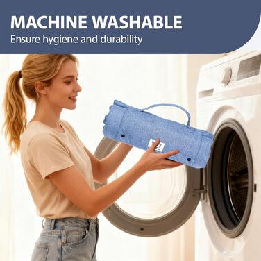 Килимок для собак у подорожі, 70 x 50 см: водовідштовхуючий, неслизький, для авто, багажника (синій, S)