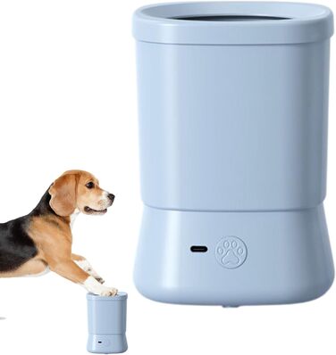 Автоматичний очисник лап для собак | Бездротовий, водонепроникний, 2 швидкості, аксесуари для подорожей, кемпінгу, хатнього використання (Блакитний)