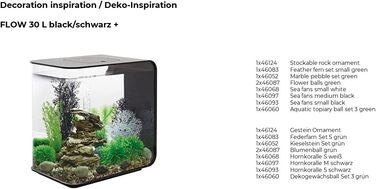 biOrb 46124 Декор з каменю для акваріума, штучний, стильний орнамент, накладка на повітряну колонку