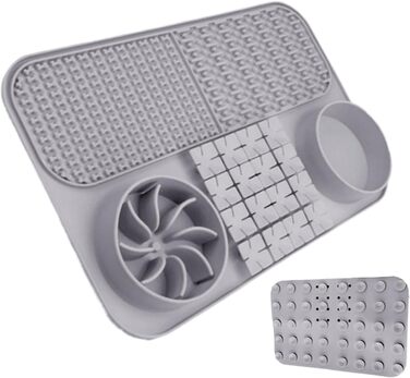 Лінсмер годівниця для облизування, інтерактивна іграшка-головоломка для собак та котів (сіра)