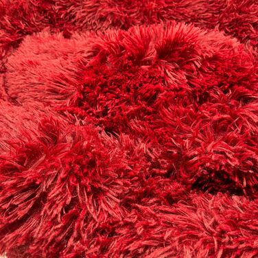 Лежанка для собак середніх та маленьких порід, міцна та анти-гризун, миється, для котів та інших домашніх тварин, 50 x 70 см, бордовий колір