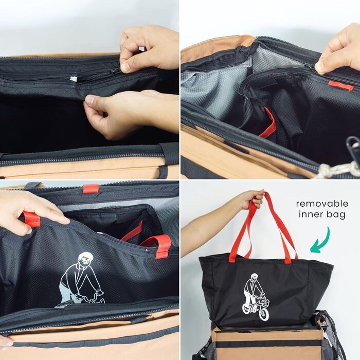 Корзина для домашніх тварин Vincita Caddy для Brompton, з алюмінієвим каркасом та сіткою, для велосипеда, сіра