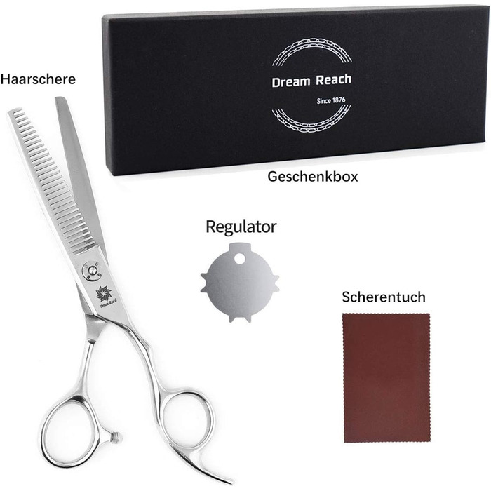 Професійна фризьорська ножиці Dream Reach 6 дюймів з японської сталі 440C, ручної роботи, для точного зрізу волосся дам та чоловіків. Ідеальний подарунок.