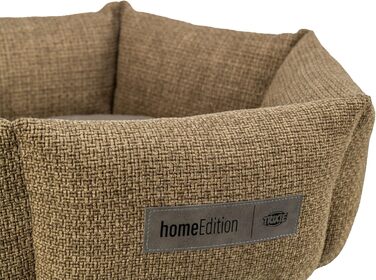 Кругле ліжко для собак TRIXIE Viviana, діаметр 50 см, коричневе - м'яке ліжко з велюрової тканини, корзина для маленьких собак, інтегроване подушка, неслизьке дно, можна прати - 37548, розмір 50x50x20 см