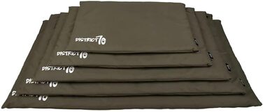 Подушка для собак District 70 - темно-сіра, розмір M, зелена