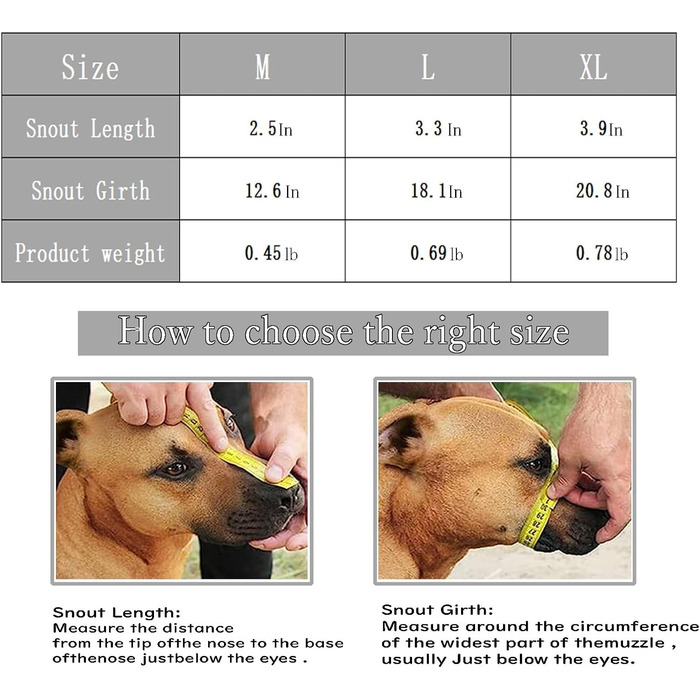 ЗакаБокс Намордник для собак середніх та великих порід - металевий, шкіряний, регульований, зручний, довговічний, запобігає гризінню та укусам