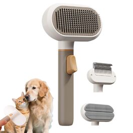 Щітка для догляду за шерстю собак - видалення шерсті, аксесуари, щітка для видалення шерсті для собак - для купання короткошерстих, довгошерстих, підшерсткових собак вдома, в приміщенні, квартирі, офісі, гуртожитку, на меблі