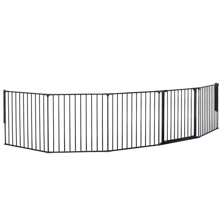 Захист для каміну/сходи/кімнати BabyDan Flex XXL, 90-350 см, Чорний, Данія - захист для дітей та домашніх тварин