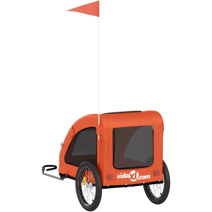 Причіп для собак Gecheer, 45 кг, оранжевий, 137x68x72 см