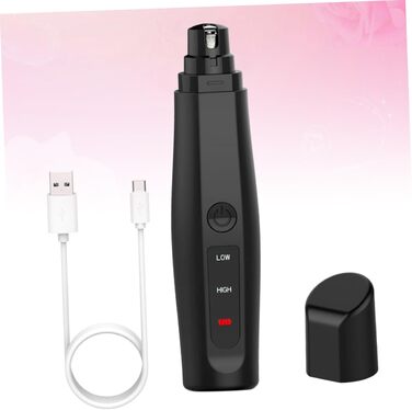 Електричний триммер для нігтів Milisten для собак та котів. Безпечний, тихий, з алмазним покриттям, довговічний