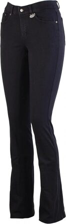 Лазура - жіночі рейтузи Джодхпур Діна | Джинсові рейтузи з повним обтиском | Дихаючі та еластичні рейтузи з повним обтиском | Джинсові рейтузи з 5 кишенями | Рейтузи для верхової їзди в 3 кольорах | Розміри 36-46 (46, Чорний)