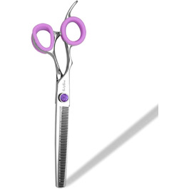 Професійна ножиця для грумінгу собак та котів, 7 дюймів, VG10 сталь, 35% ножиці для розрідження, фіолетовий колір