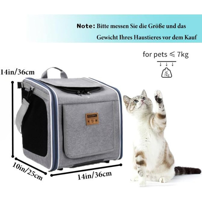 Кошик для собак на велосипед, розкладний, сірий. Кошик для тварин до 10 кг з 4 дверцятами та сітковими вікнами.