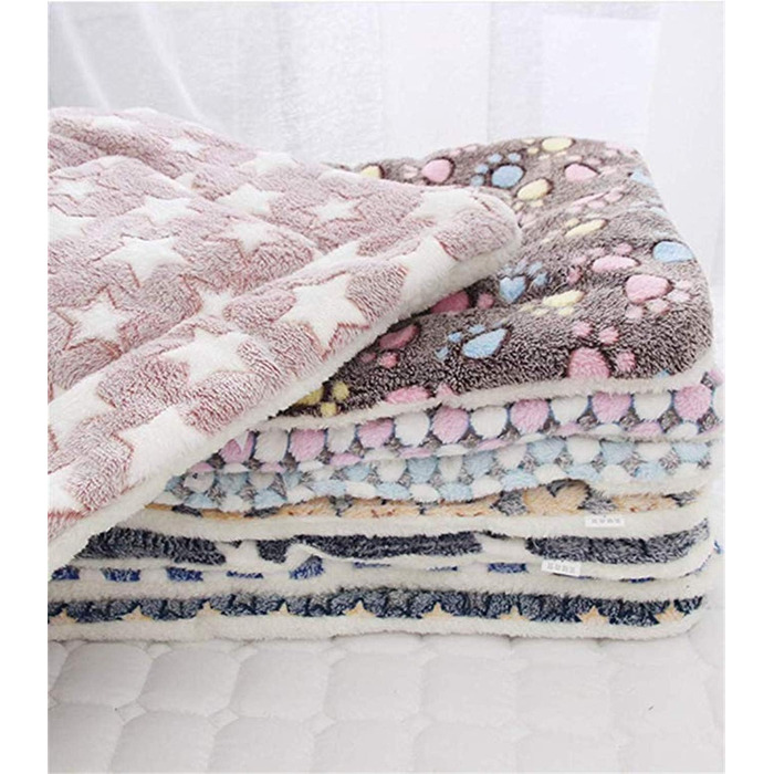 М'який килимок для собак та котів Dreamskull: 81x62 см, блакитний. Килимок-підстилка, ліжко для тварин, плюшевий, зручний, легко миється.