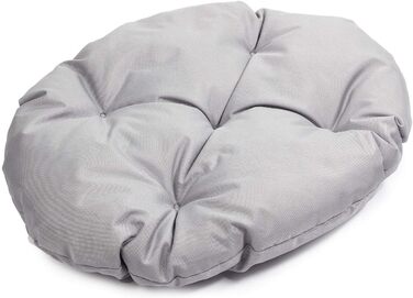 Крісло-ліжко для собак великих порід | Овальне м'яке ліжко для собак | Стійке до подряпин | Клітка-ліжко для собак | Поліестер, можна прати | XL (71x60 см), сірий колір
