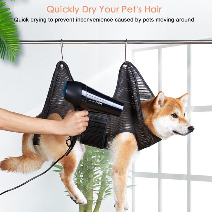 Гамак для грумінгу котів та собак середнього розміру, зручний та дихаючий, для догляду за шерстю