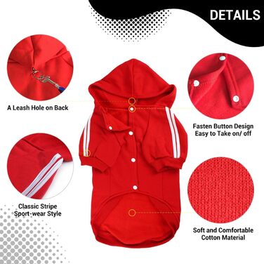 Теплий пуловер для собак NAMSAN, зимовий одяг для великих собак, червоний, худі, 4XL