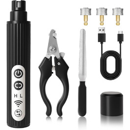 Шліфувальник кігтів для собак HOSSOM - безпечний інструмент для догляду за кігтями собак великих, середніх та малих порід