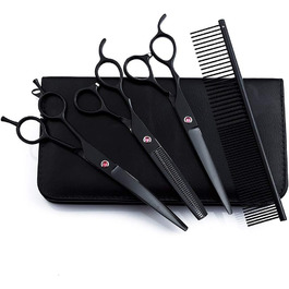 Професійна ножиці для лівшів 7 дюймів, ножиці для грумінгу собак, з нержавіючої сталі, для тіла, обличчя, носа, вух