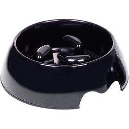 Миска для котів Nobby Anti-Schling Napf, чорна, 22 x 7.5 см, 750 мл