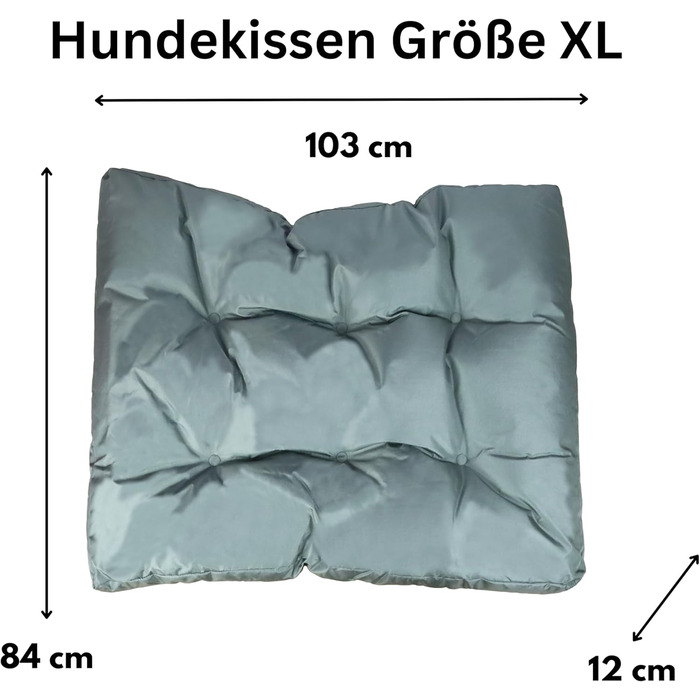 Лежанка для собак Frosal: водонепроникна, м'яка, миється, розміри M, L, XL (XL - 103x84 см)