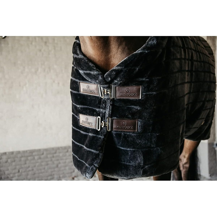 Кінська попона Kentucky Horsewear з штучного хутра, 140 см, сіра