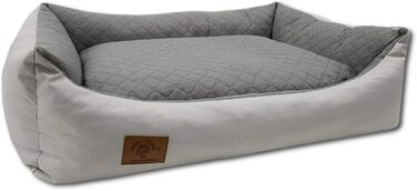 Ліжко для собак Одолплюс XXL - велике, м'яке ліжко-софа для собак, 100x70 см, сірий колір, знімний чохол, зручне та комфортне