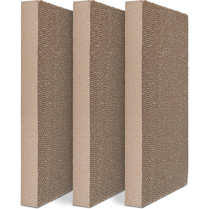 Набір з 3-х картонних когтеточок для котів Navaris - 43 x 24 x 4 см