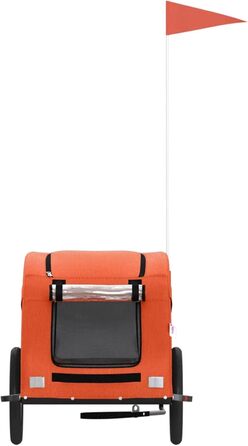 Трансформер для собак з металевим каркасом, Oxford-тканина, PVC-дах, вантажопідйомність до 45 кг, Оранжевий, Model93956