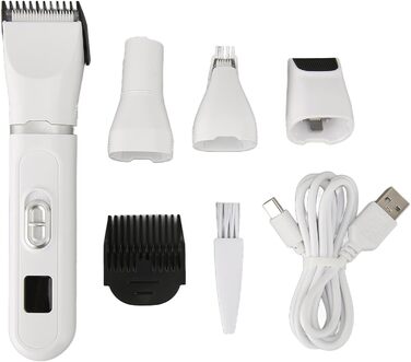 Набір машинок для стрижки собак, тример для догляду за тваринами, USB-триммер з регульованими насадками для безпечної грумінгу