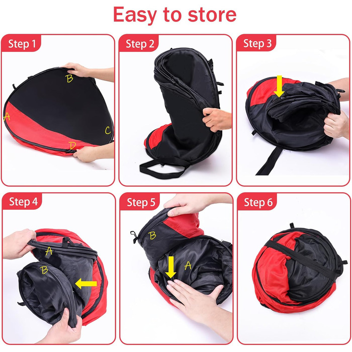 Складана переносна клітка для курчат, загон для собак, клітка-намет, клітка з килимком, клітка для собак великого розміру, матеріал Оксфорд, для дому та вулиці, червоно-чорна