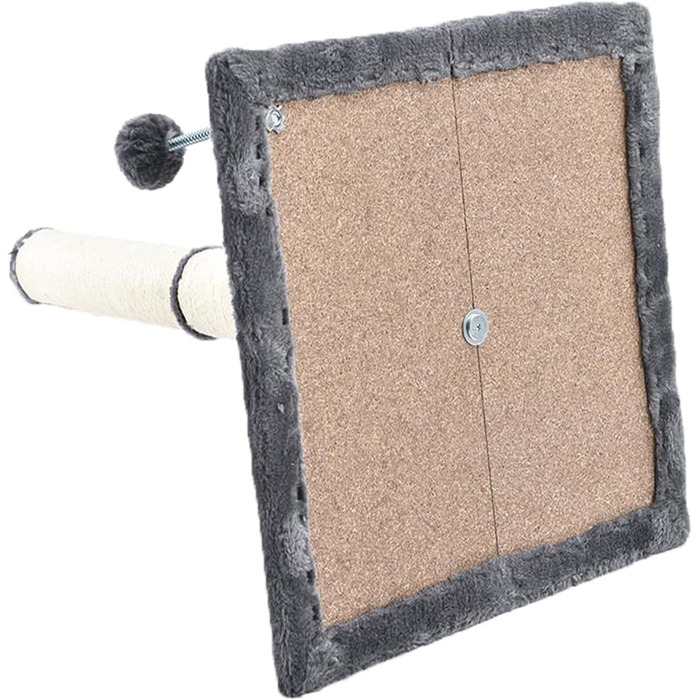 Котяча дряпка XXL 97 см: міцна колона з сизалю, м'який плюш, іграшковий м'ячик