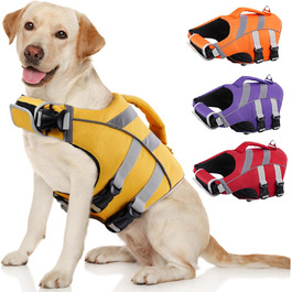 Жилет для собак Kuoser, безпечний та якісний, для малих, середніх та великих порід, жовтий