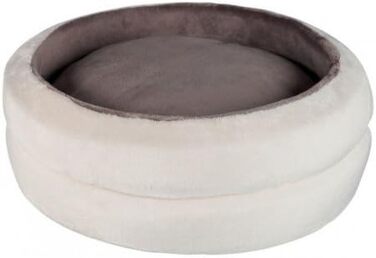 Лежанка для собак Trixie Bett Levi, діаметр 45 см, кремово-сіра (L)