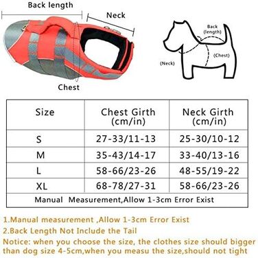 Жилет для собак, жилет для плавання з регульованими ремінцями та рятувальним ручним захопленням