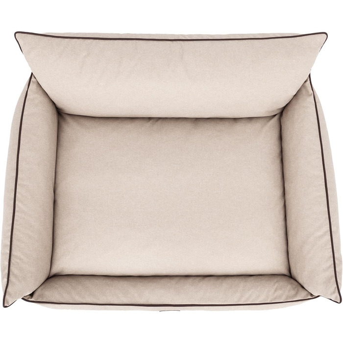 Крісло-ліжко для собак Joker M: 82 x 63 см, штучний льон, бежеве