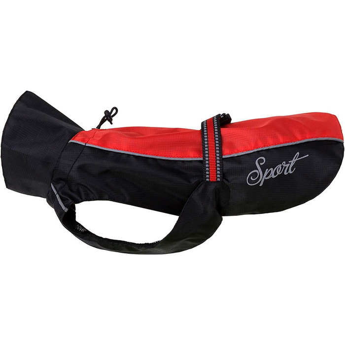 Водонепроникний дощовик для собак середніх та великих порід Zunea, відбиваючий, легкий, вітронепроникний, з підкладкою з сітки, захист від дощу, одяг для активного відпочинку, прогулянок, зеленого кольору, 3XL, 7XL (1 шт), червоний