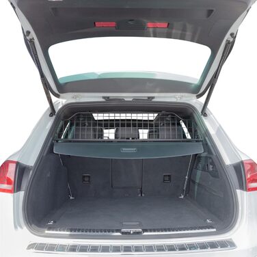 Автомобільна перегородка Travall для собак, сумісна з Volkswagen Touareg (2010-2018), модель TDG1357, оригінальна якість, металеве роздільне гратчасте сидіння для багажника