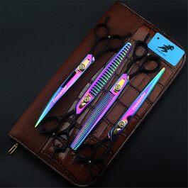 Набір професійних ножиць для грумінгу собак та котів, 8.0 дюймів, 440C сталь