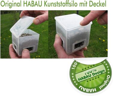 Дерев'яний годівничка для птахів HABAU Helgoland з силосом і підставкою