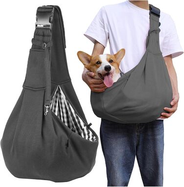 Сумка-переноска для собак та котів до 8 кг, сіра. Ідеальна для прогулянок