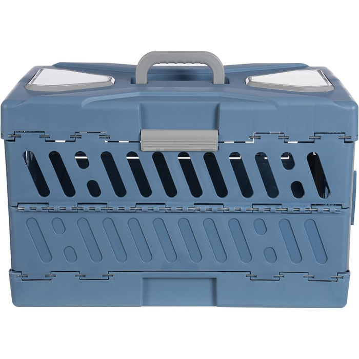 Транспортна переноска для котів та собак, до 20 кг, складана, для подорожей літаком, з вентиляційними отворами, 56x33x37 см, жорсткий корпус