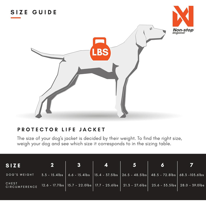 Рятувальний жилет для собак Non-stop dogwear Protector, розмір 6, для плавання, SUP, реабілітації