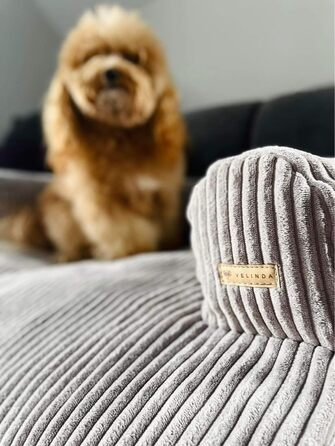 Килимок для собак Velinda: лежанка, захист дивану (сірий, Cord)